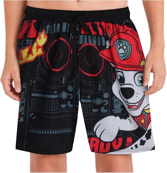 Nickelodeon Boys Swim Trunks - Paw Patrol TMNT Quick Dry Graphic Boys Swim Shorts for Toddler and Little Boy