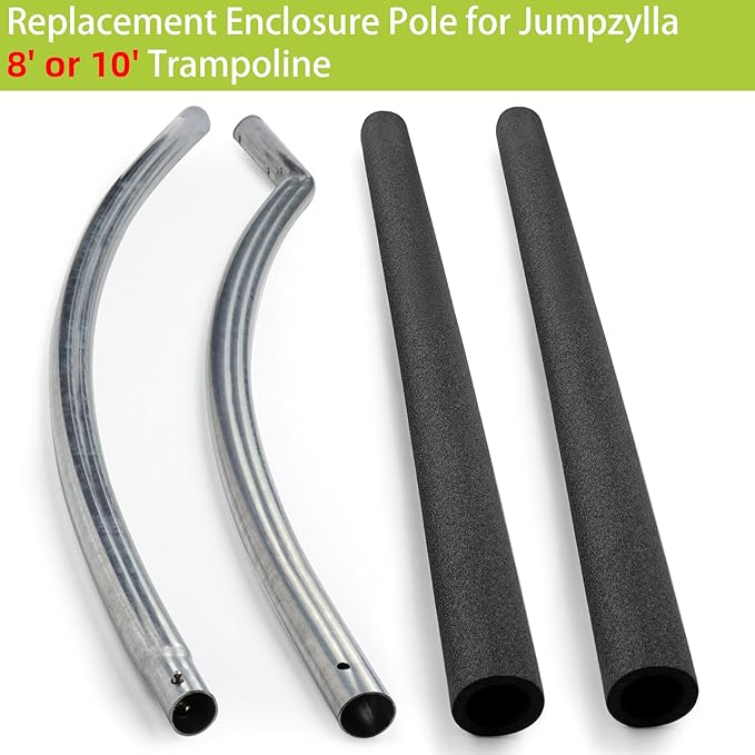 Trampoline Poles Replacement for Skywalker Or Jumpzylla,Galvanized Trampoline Enclosure Pole for Skywalker or Jumpzylla,Replace Parts#4201 4202 4135 OR for Jumpzylla 8ft 10ft&12ft 14ft