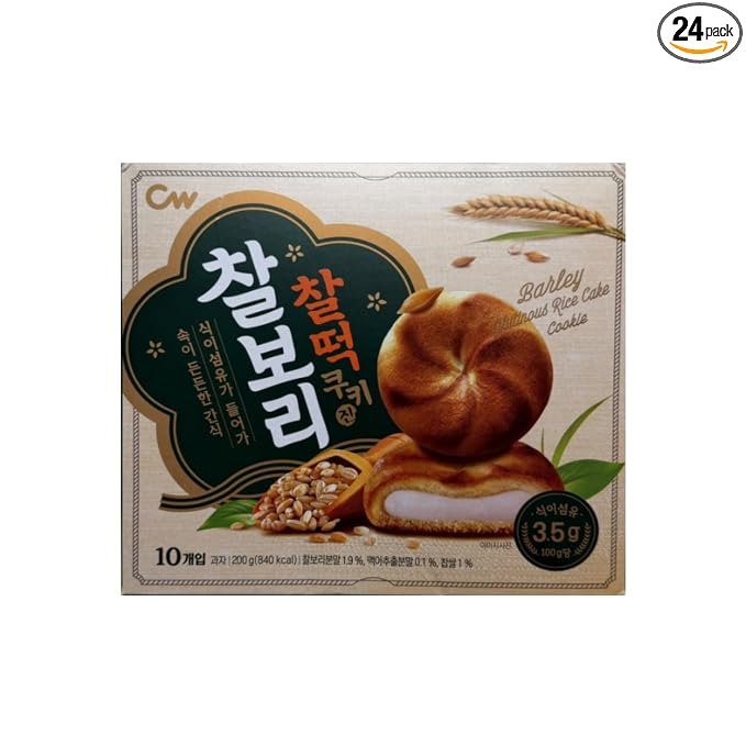 Gong Jooo MaMa CW(Chung Woo) Korean Chewy Filled Rice Cake Cookie Variety Gift Box (Glutinous Barly 10)