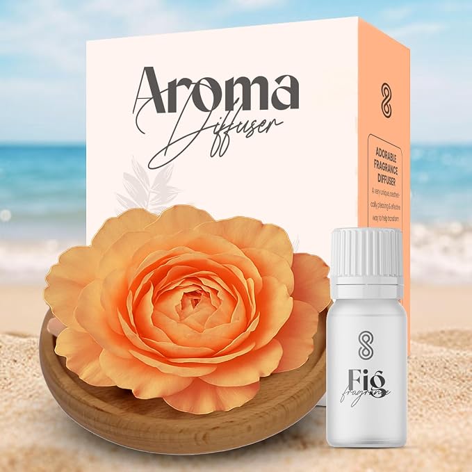 HOME ARCHIVE Aroma Diffuser with Aromatherapy Fragrant Oil Diffusers for Home Room Decor Fig Fragrance (Tree (Orange))