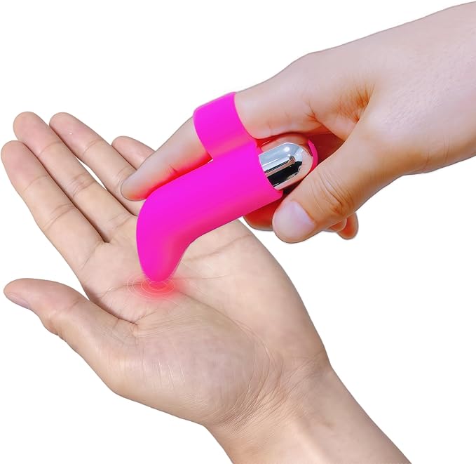 Handheld Portable Vibration Mini Massager for Scar Tissue Break Up, Massage, Hand, Finger, Joint and Muscle Relief, Point Relief Massagers for Targeted Skin Care & Relieving Jaw Pain (Pink)