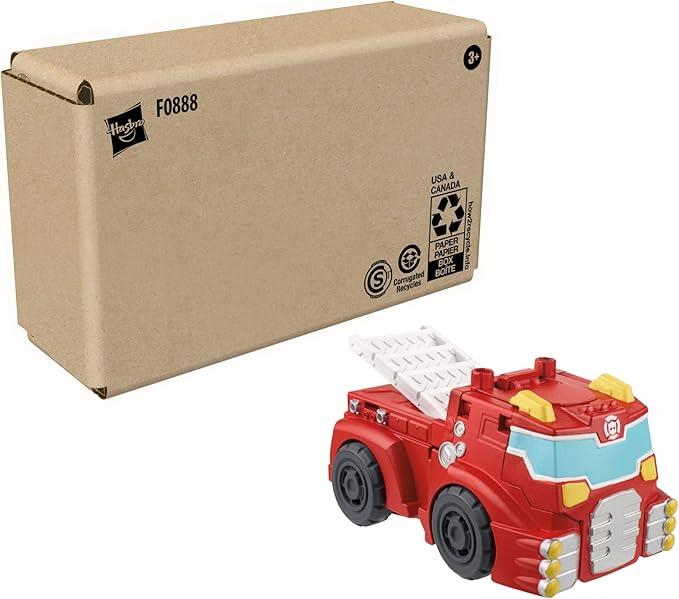 Transformers Playskool Heroes Rescue Bots Academy Team Heatwave The Fire-Bot, Kids Converting Robot Toy, 4.5-Inch Action Figure, Ages 3+ (Amazon Exclusive)