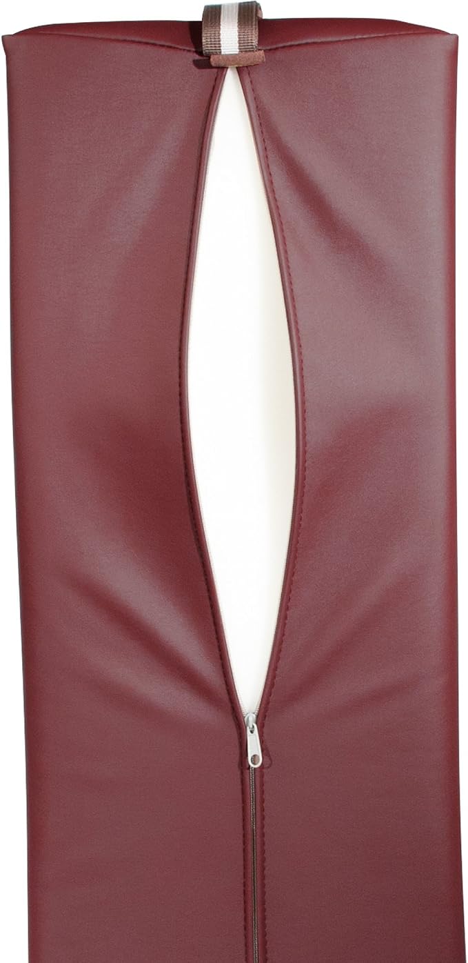 Master Massage Semi-Round Bolster Bolster, Burgundy Red, 6 Inch