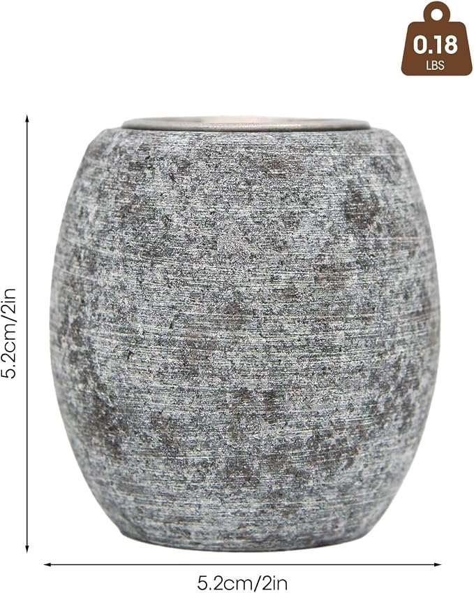 2 Packs Sauna Aromatherapy Stone, Sauna Essential Oil Diffuser, Natural Rock with Stainless Steel Bowl for Essential Oils, Spa Accessories
