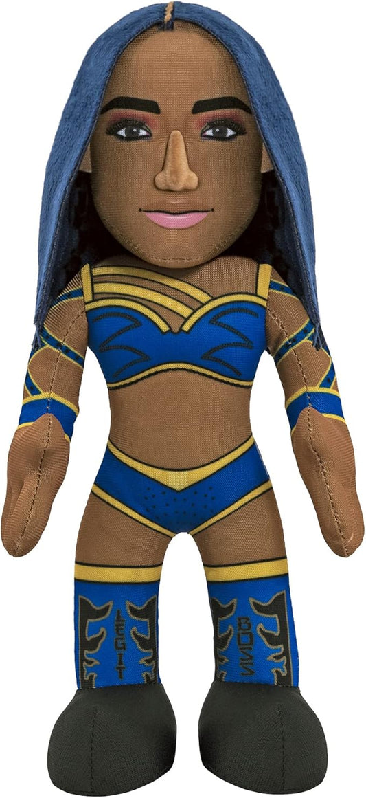 Bleacher Creatures WWE Diva Sasha Banks 10" Plush Figure- A Wrestling Diva for Play or Display