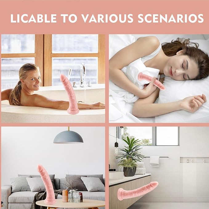 11'' Realistic Big Flesh Dildo with Lifelike Texture, G spot Dildos with Strong Suction Cup for Hands-Free Play, Huge Anal Dildos Soft and Firm Penis can be Use for G spot and Anal