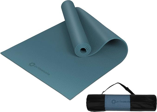 Primasole Yoga Mat with Carry Strap for Yoga Pilates Fitness and Floor Workout at Home and Gym Non-slip 9 colors