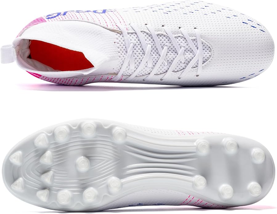 Boys Girls Soccer Cleats High-top Training Soccer Shoes
