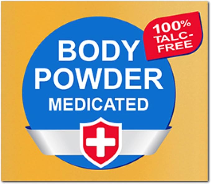 2 pc Body Powder Medicated 8 oz | Triple Action Relief 100% Talc-Free | Body Powder for Body Odor Sweat & Moisture | Medicated Protecting Powder | Anti-Itch | Skin protectant | Menthol and Zinc Oxide
