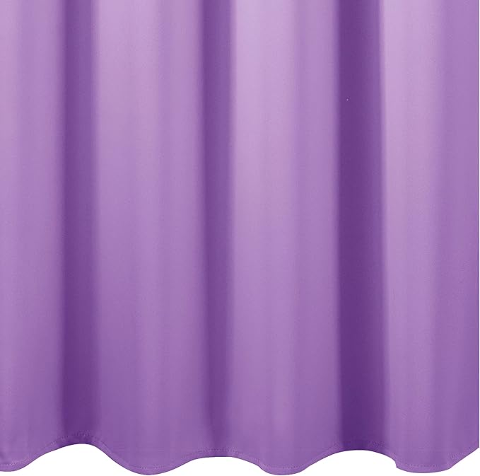 LEMOMO Lavender Blackout Curtains 66 x 63 Inch Length/Set of 2 Curtain Panels/Thermal Insulated Room Darkening Blackout Curtains for Bedroom