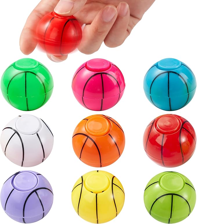 JOYIN 36 Pack Basketball Fidget Spinners for Kids, Basketball Party Favors, Fidget Toys Bulk, Stress Balls, Goodie Bag Stuffers for Birthday Party, Treasure Box for Classroom