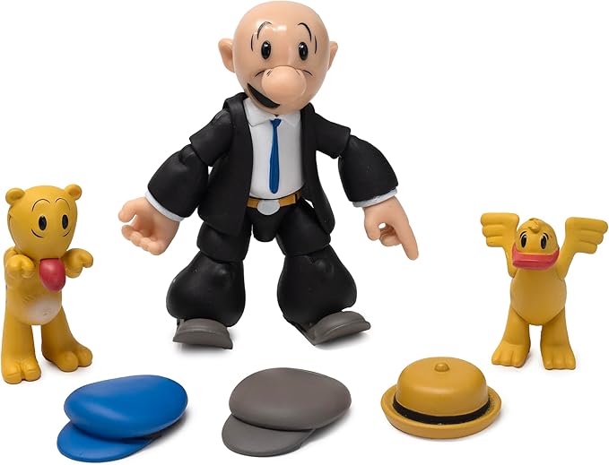 Boss Fight Studio Popeye Classics Set of 4 – Popeye in White Sailor Suit, Olive OYL, Bluto, Castor OYL - Highly Articulated Collectible Figurines with Accessories, Alternate Heads and Hands - 1:12