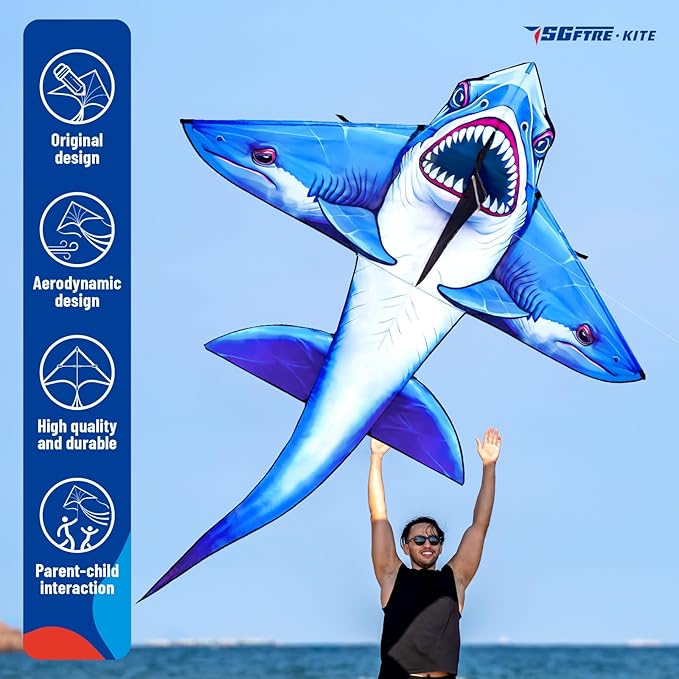 SGftre Delta Kite for Kids & Adults，Extremely Easy to Fly for Beginners，Kites for Beach Trip Park Family Outdoor Activities
