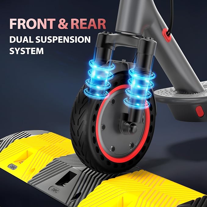 MAXSHOT Electric Scooter for Adults, 8.5/10/14" Tires, 19/22Mph, 350W/500W Motor, 21-28 Miles Range, Folding E-Scooter with Dual Suspension,APP(V1/SPRO/MAX/PRO/X1/X1PRO/PR)