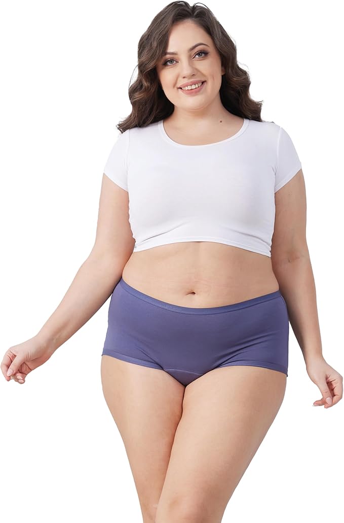 Goat Union Organic Cotton Boyleg Period Underwear for Women & Teens - Moderate Absorbency Period Panty