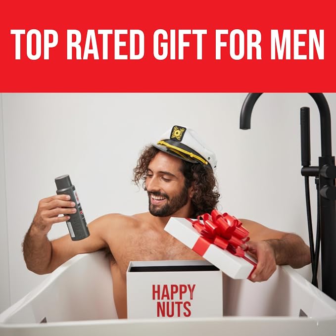 HAPPY NUTS Comfort Powder - Anti Chafing & Deodorant, Aluminum-Free, Sweat and Odor Control for Jock Itch, Groin and Men's Private 4 Oz (4 Ounce (Pack of 1), Big Wood)