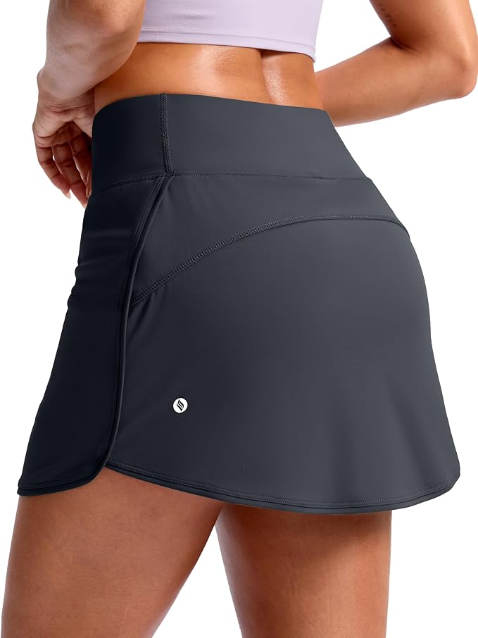Skorts for Women with Pockets High Waisted Golf Skirts | Built-in Shorts, A Line, Athletic, Casual, Pickleball, Tennis Skirt
