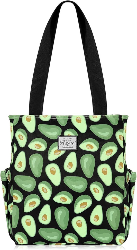 KAMO Floral Tote Bag - Waterproof Lightweight Handbags Travel Shoulder Bag for Hiking Yoga Gym Swimming Travel Beach