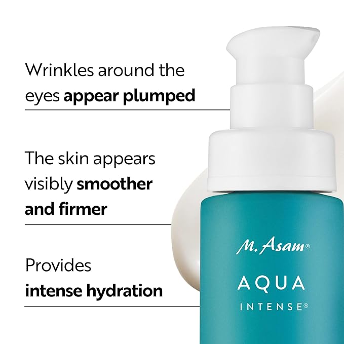 M. Asam Aqua Intense Hyaluron Eye Cream (1,01 fl oz) – Hydrating Under Eye Cream with Hyaluronic Acid, Helps Reduce Dark Circles, Fine Lines & Puffiness