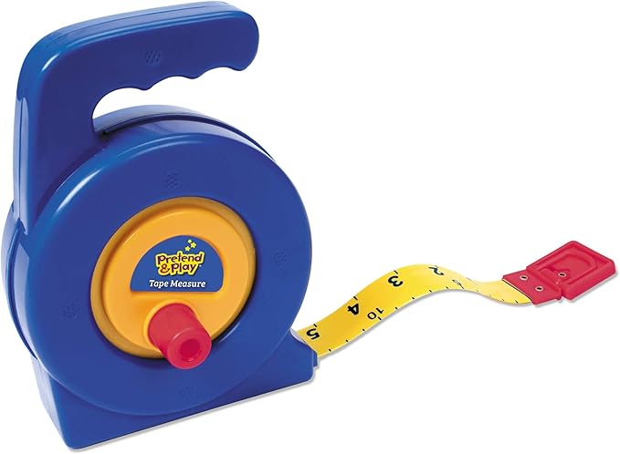 Learning Resources Pretend Play 3" Long Tape Measure - Ages 3+ Kids Measuring Tape, Measuring Tape Retractable, Educational Toys for Kids