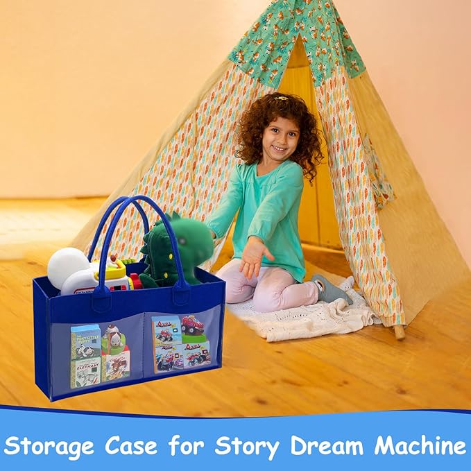 Klawdsky Case for Story Dream Machine Books Starter Set, Portable Storage Case for Storytime Audio Play Real for Little Tikes Character Collection