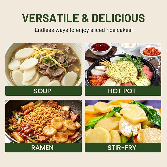 Apexy Korean Tteokbokki Rice Cake Slice 21.16oz | No MSG, Gluten-Free, Non-GMO | Authentic Korean Sticky Rice Cakes for Stir-Fry & Spicy Tteokbokki | Fresh & Chewy Texture | Pack of 3