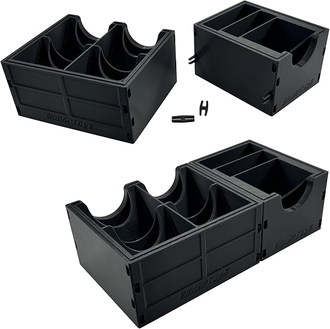 EnderToys TCG Rip Sort and Ship Station Sort Tray and Card Sleeve Slim Caddy - Modular Collectible Trading Card Organization, Storage and Prep System