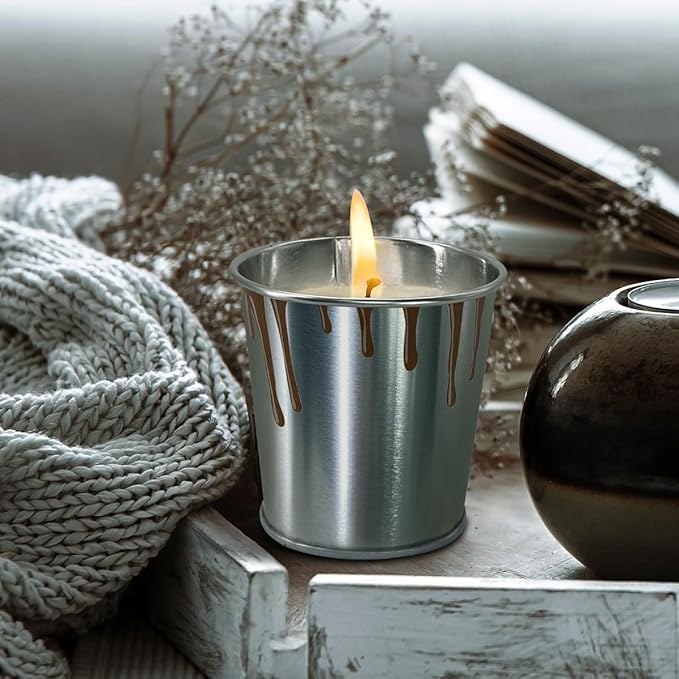 Citronella Candles 6/12 Pack, Outdoor Indoor Scented Candles with Pure Citronella Essential Oil and Natural Soy Wax, Long Lasting Burning for Home Garden Patio Balcony