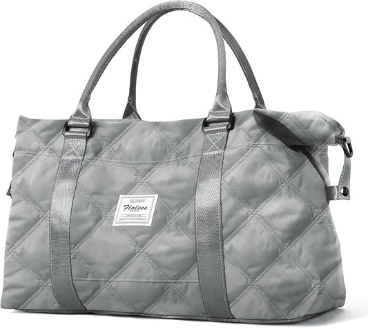 Travel Duffel Bag, Carry On Overnight Weekender Bags for Women | Travel Bag with Wet Pocket & Trolley Sleeve, For Spirit Airlines 18x14x8 Personal Item Bag