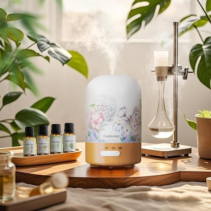 Essential Oils Set for Diffusers, 6 x 10ml Aromatherapy Oils for Home | Natural Fragrance Oils for Bedroom | Cedarwood, Cinnamon, Eucalyptus, Bergamot, Grapefruit & Citronella | DIY Candle & Soap