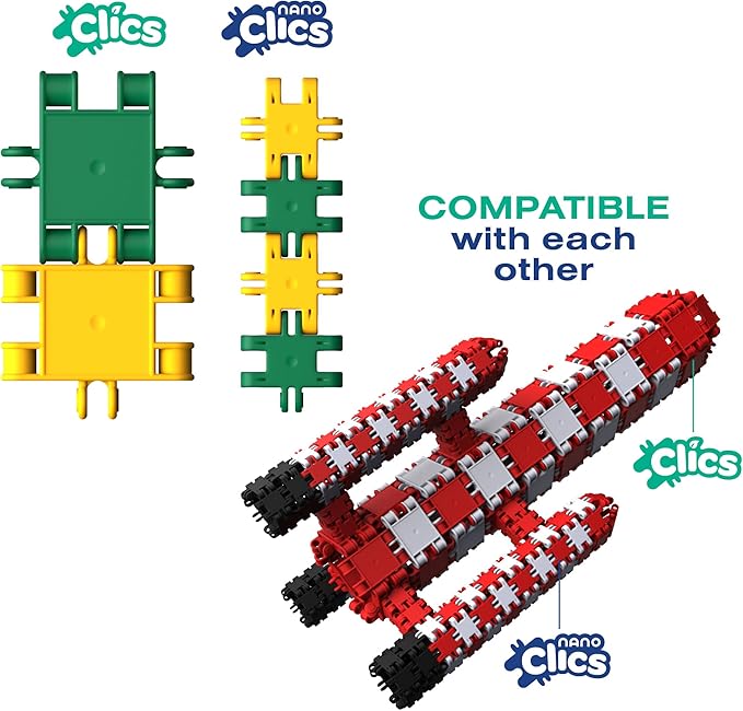 Nano Clics Transport 250, Construction Toys for Children Ages 8 and up, Creative Educational Toys in a 250 Piece Set, Building Blocks for Girls and Boys, Durable Toys