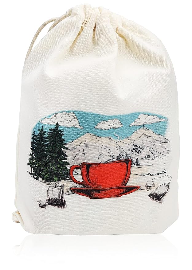 Stash Tea Bags Sampler Assortment Variety Pack 40 Tea Bags in Handmade Cotton Pouch | 18 Assorted Flavors Black Green Herbal Fruit Tea for Mom Dad Wife Husband Tea Lovers