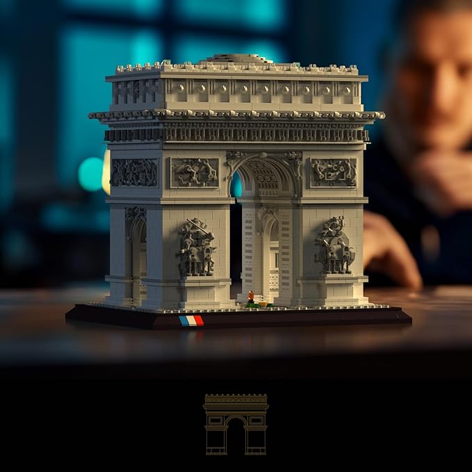 Architecture The Arc de Triomphe in Paris, Architectural Model Kit, Collectible Building Set for Adults, Build and Display Souvenir, Gift Idea for Lovers of History, Travel and Art（4436PCS）