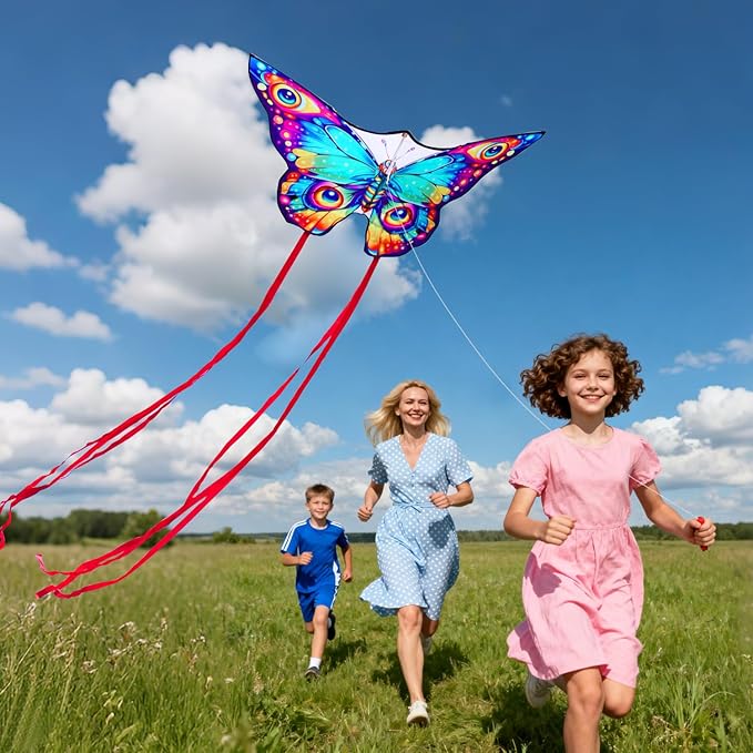 New Butterfly Kites for Kids & Adults,Easy to Fly Kite,Best Kite for Beginners,Kites for Kids Age 4-8,Large Beach Kite