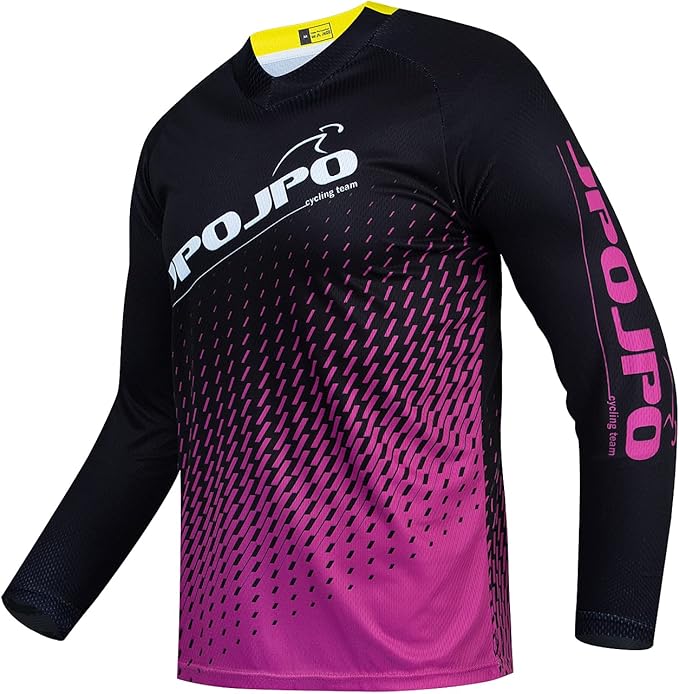Boy Girl Cycling Jersey Kids Mountain Bike Motocross Long Sleeve Shirt Biking Tops 4-14 Years