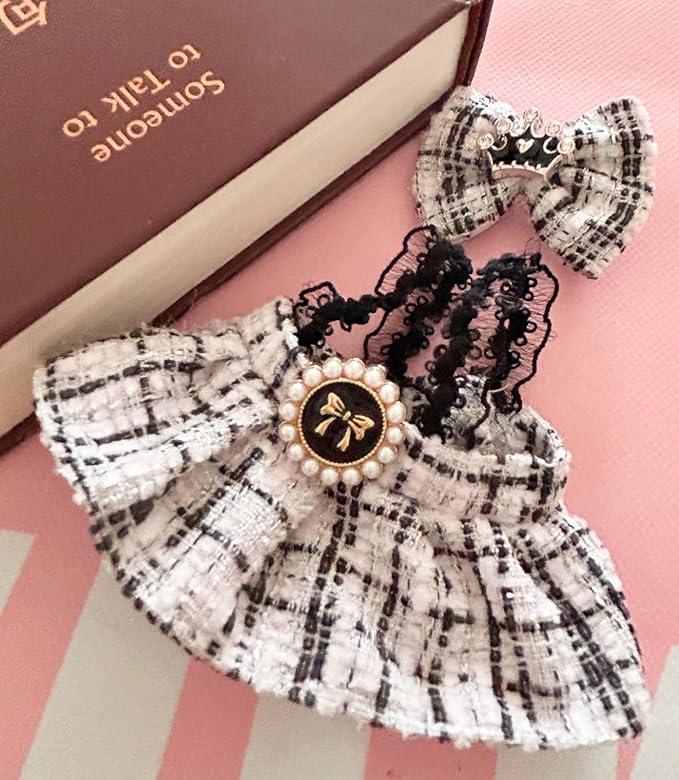 3Pcs-Clothes for Labubu Accessories,, Handcrafted 15cm-17cm for Labubu Clothes Set, Fashions Stylish Luxury Chic Doll Clothes Style Set (NO Doll)