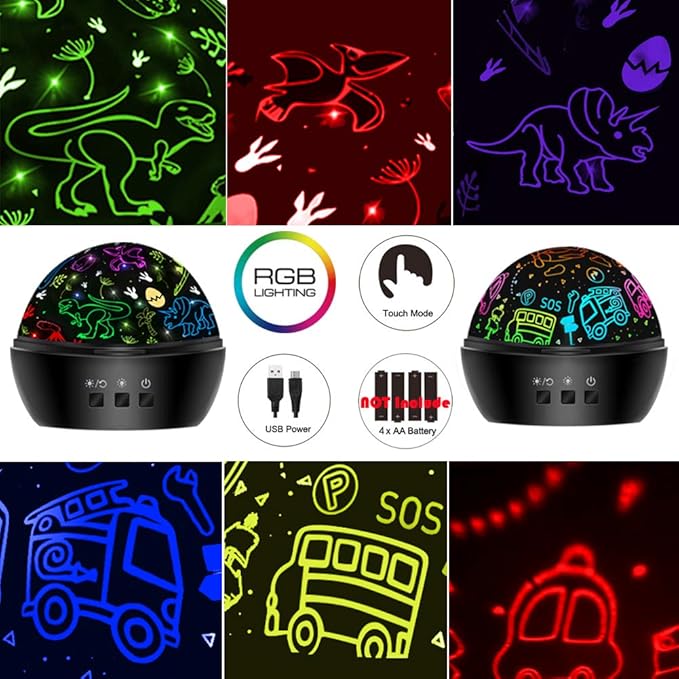 Dinosaur Toys for 3-8 Year Old Boys,Dino Projection Kids Toys for 3-8 Year Olds Boy 2 in 1 Car Toy for 2-10 Year Olds Boys,Toddler Toys,Chirstmas Stocking Stuffers Gifts for 2-10 Year Olds Kid