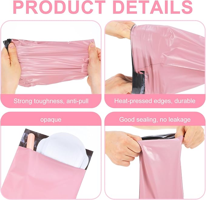 Sanitary Napkin Disposal Bags, 200 Pcs Pink Feminine Hygiene Bags, Self-Sealing, Odor Blocking, Privacy Protection, Disposable Bags for Tampons and Pads