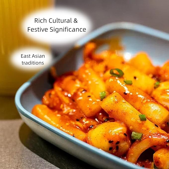 Korean Rice Cakes Tteokbokki Stick Gluten Free Tteok Pasta Asian Snacks & Food, Gluten Free（400g, 14.1oz)