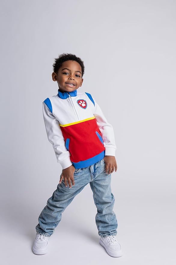 Paw Patrol Half Zip Sweatshirt Toddler to Big Kid Sizes (2T - 10-12)