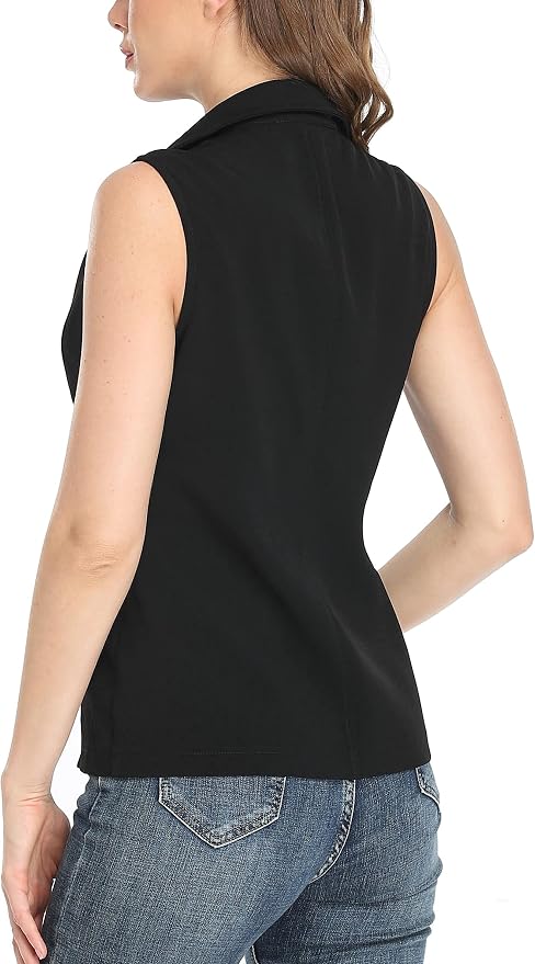 MISS MOLY Women's Lightweight Vest Casual Zip Up Utility Vest Hiking Golf Sleeveless Jackets with Pockets