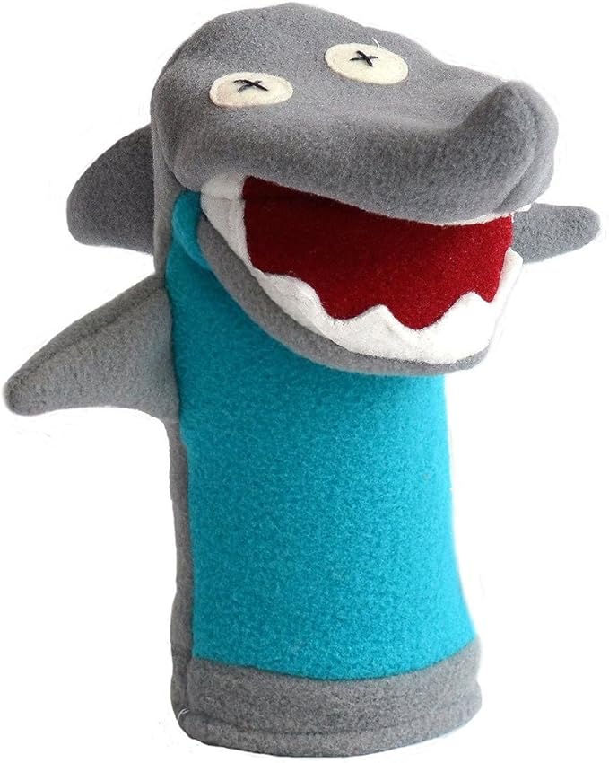 Cate and Levi Favorites Hand Puppets-Set of Three Includes Dog, Shark and Moose (100% USA Polar Fleece)