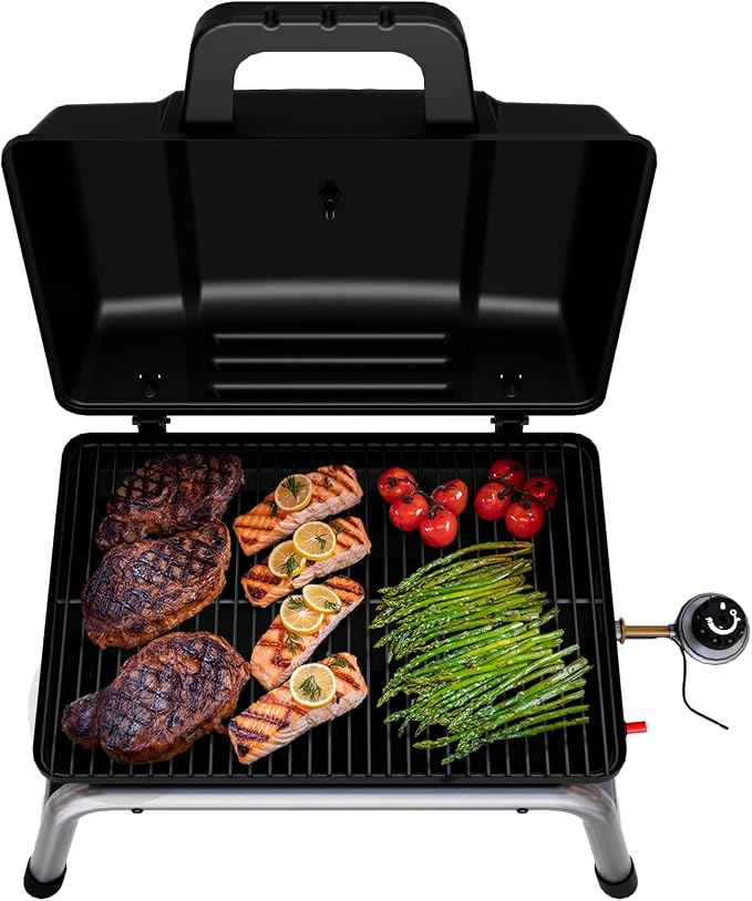 Charbroil 1-Burner Portable Propane Gas Grill, Black – 17402049