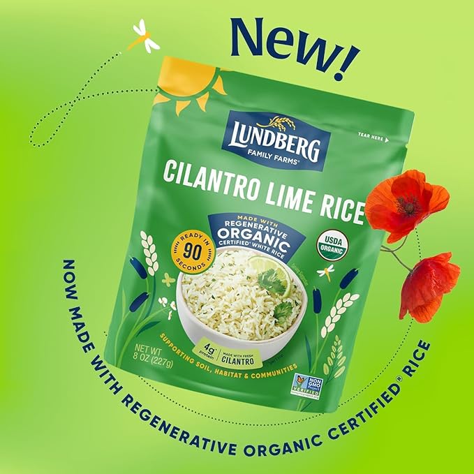 Lundberg Cilantro Lime Rice 5.5 Oz (Pack of 4)