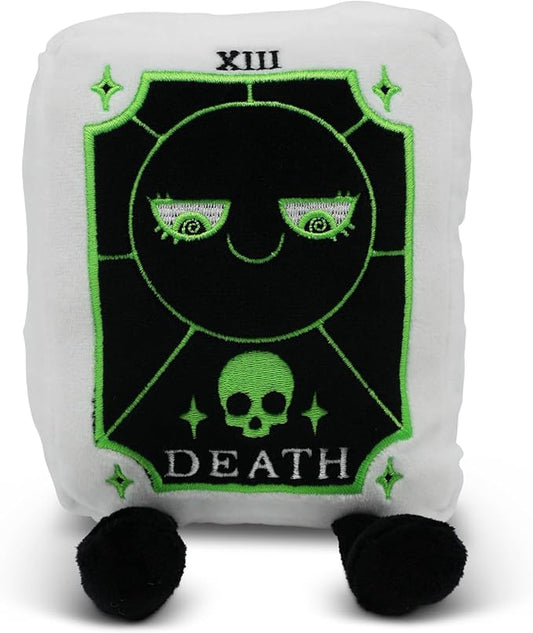 Rest in Plush Collectible – Spooky Cute Stuffed Toy, Soft Halloween Plushie for Collectors, Trick or Treat Gift, Fall Holiday Decoration - Death