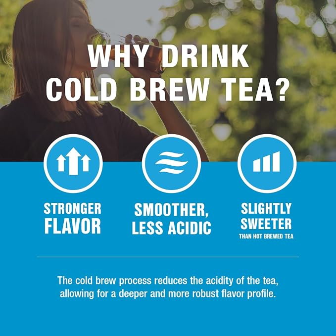 Tiesta Tea - 6-Pack Cold Brew Variety, Loose Leaf, Medium to Non-Caffeinated, Assorted Tea Sample Set, Cold Brew Packets, Each Makes a 64oz Pitcher (Pack of 6)