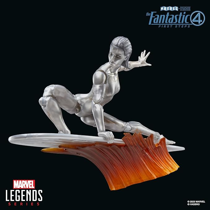 Marvel Legends Series Silver Surfer, The Fantastic Four: First Steps Movie Collectible 6 Inch Action Figure Toy
