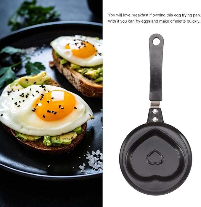 Topyond Mini Nonstick Egg Frying Pan Place Pan Innovative Korean Breakfast | Mini Nonstick Egg Frying Pan Place Pan Innovative Korean Breakfast Pot DIY Mini Egg Pan Breakfast Single Omelette Pan