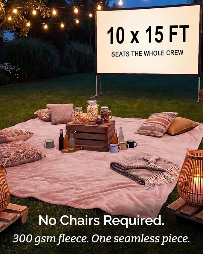 Ultra Soft Fleece Blanket Giant Blanket Size - Flannel Fleece Luxury Blanket - Lightweight for Couch Bed Chair - Thick, Warm and Breathable - All Season Cozy, Rose Pink