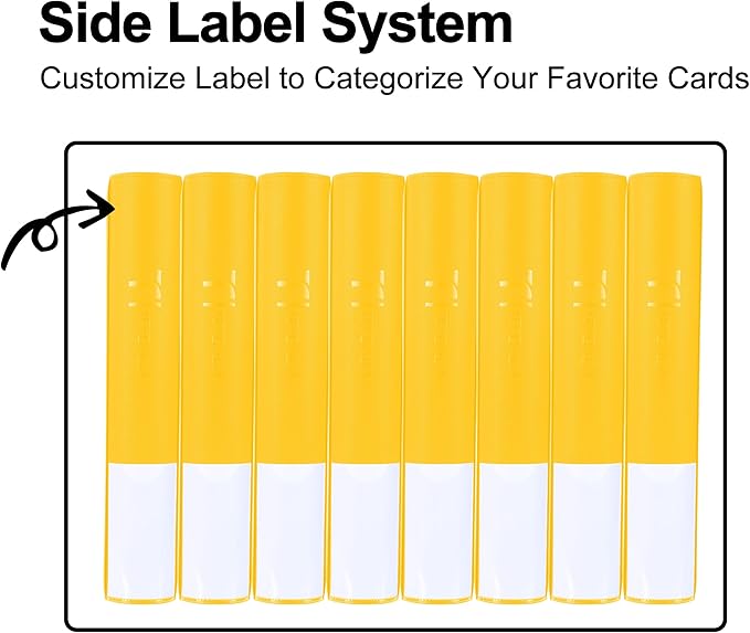 Top Loader Binder for Cards, 9 Pocket, Holds Up to 360 Toploaders with Ringless 20 Double-Sided Sleeves, Side Loading Top Loader Card Binder with Zipper for Trading Sports Cards in 3" x 4" Toploaders